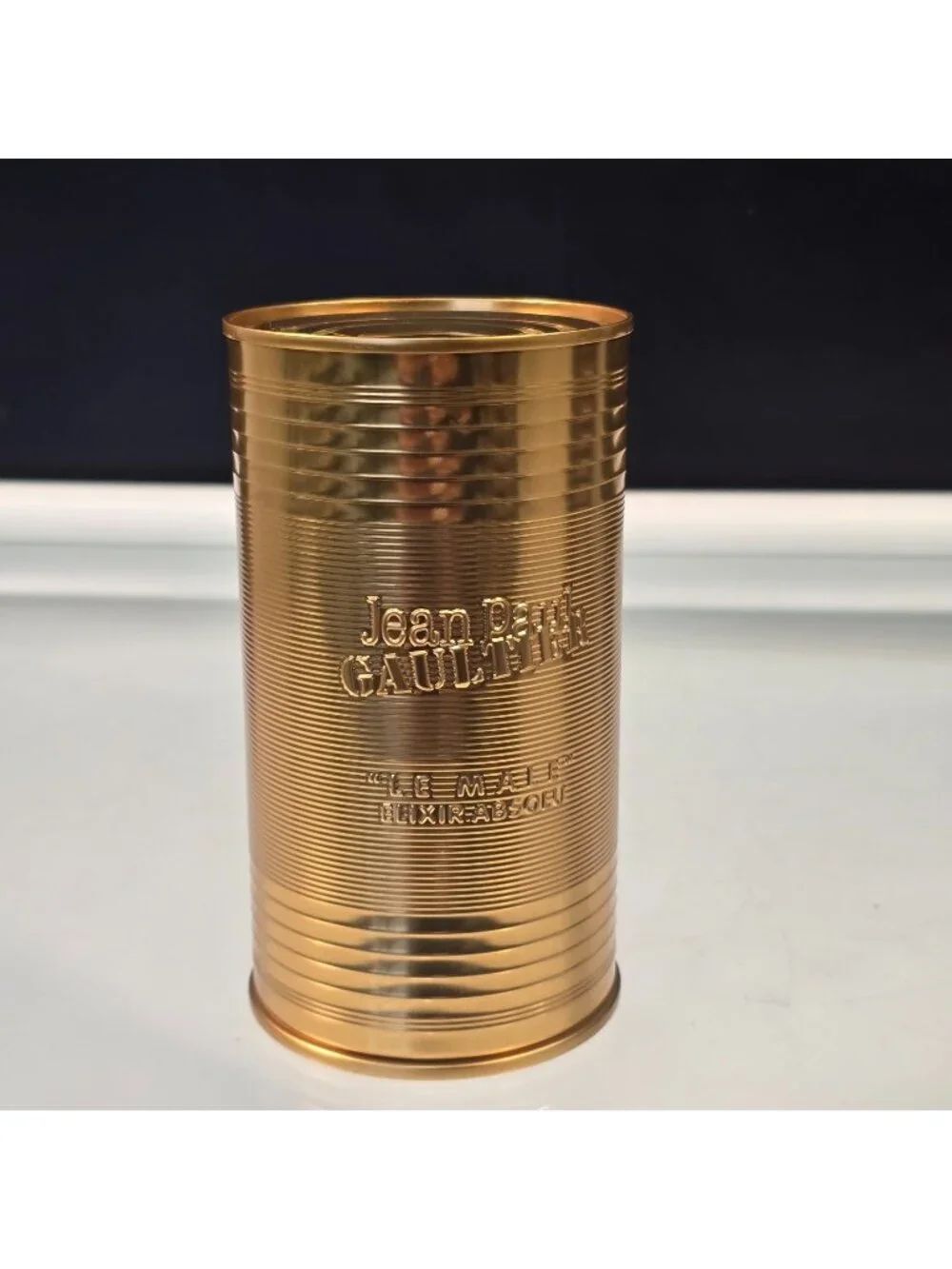 Empty TIN Jean Paul Gaultier's Le Male Elixir Absolu Gold Canister Pack